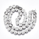 Electroplate Non-magnetic Synthetic Hematite Beads Strands G-T061-184P-2