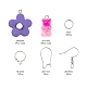 198pcs diy kits de joyería de pendientes de resina lindos DIY-LS0001-07-4