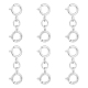 Dicosmetic 6 pz 925 chiusure ad anello a doppia molla in argento sterling STER-DC0001-22-1