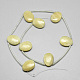 Natural Yellow Jade Beads Strands G-Q948-49-2