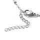 Beaded Necklaces & 304 Stainless Steel Satellite Chain Necklace Sets NJEW-JN03459-7