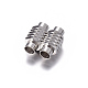 304 Stainless Steel Magnetic Clasps with Glue-in Ends STAS-H055-2-2