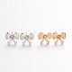 Bowknot Rack Plating Iron Ear Studs Findings IFIN-M029-01-NR-1