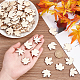 OLYCRAFT 99pcs Wooden Maple Leaf Cutouts Unfinished Blank Wooden Slices Maple Leaves Wood Pieces Wooden Cutout Ornaments for DIY Crafting Gift Tags Autumn Party Decorations DIY-WH0034-99-3