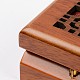 Cajas de collar de joyería de madera rectángulo OBOX-F002-10-8