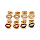 Enamel Lip Stud Earrings with 316 Surgical Stainless Steel Pins EJEW-A081-11G-1