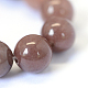 Aventurine naturelles pourpre chapelets de perles rondes X-G-E334-6mm-21-4