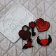 Diy готический стиль сердце тема орнамент силиконовые Молды DIY-E065-05-1