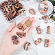 SUPERFINDING 40Pcs Number 0~9 ABS Plastic Mirror Wall Stickers DIY-FH0002-41R-4