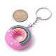 Donut-Schlüsselanhänger aus PVC-Kunststoff KEYC-JKC00677-3