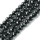 Natürliche schwarze Turmalin Perlen Stränge G-F748-Y01-03-1