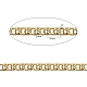 Cadenas de eslabones ovalados de latón de 1 m CHC-SZ0001-51-7
