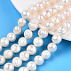 Fili di perle di perle d'acqua dolce coltivate naturali PEAR-N013-10F-1