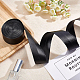 BENECREAT 5m Long Imitation Leather Strap 40mm Wide Foldover Leather Belt Strips for DIY Arts & Craft Projects (Black) OCOR-WH0065-19A-01-5