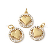 Подвески из кубического циркония с покрытием из латуни KK-O142-32G