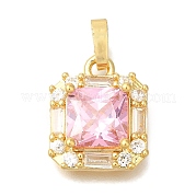 Латунные микро проложить кубического циркония подвески KK-K389-044G