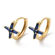 Серьги-каффы с крестом из кубического циркония EJEW-G348-16G-04
