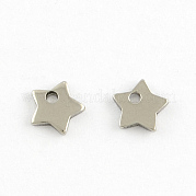 304 Stainless Steel Five-Pointed Star Charms Pendants STAS-Q171-03
