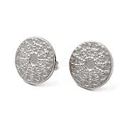 304 Stainless Steel Stud Earring Cabochon Settings EJEW-I281-11P