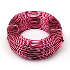 Alambre de aluminio anodizado, alambre artesanal de metal flexible, alambre artesanal flexible, para hacer bisutería artesanal, cereza, 12 diámetro, 2.0mm, 55 m / 500 g (180.4 pies / 500 g)