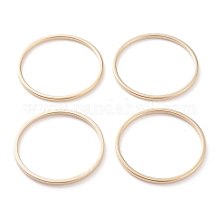 Messing Verbinderring, cadmiumfrei und bleifrei, langlebig plattiert, runden Ring, echtes 24k vergoldet, 22x1 mm, Innendurchmesser: 20 mm