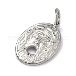 Pendentifs en acier inoxydable 304 gaufré&nbsp;STAS-Z189-04P