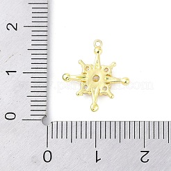Ciondoli in ottone con pavé di zirconi chiari&nbsp;LS-KK-F875-10G