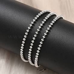 Colliers à chaîne à billes en laiton de 2.5 mm&nbsp;NJEW-K312-01P