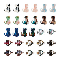 28 Stück 14 Stile undurchsichtige Acrylanhänger&nbsp;SACR-TA0001-11