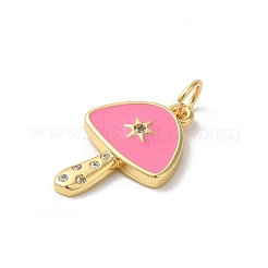 Pendentifs en laiton et zircone cubique&nbsp;KK-Z056-32G-04