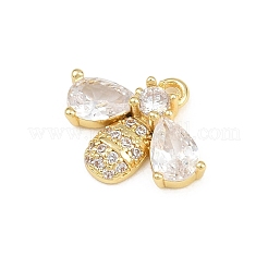 Messing micro pave klar zirkonia charme&nbsp;CU-CBAD306-07G