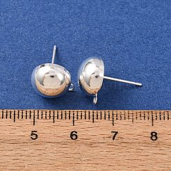 Messing Ohrstecker Zubehör&nbsp;KK-G604-01S-05