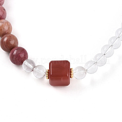 Runde Wickelarmbänder aus natürlichen Süßwasserperlen&nbsp;BJEW-T022-07