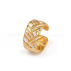 Verstellbare Manschettenringe aus Emaille-Edelstahl 304 für Damen&nbsp;LS-RJEW-A074-06G