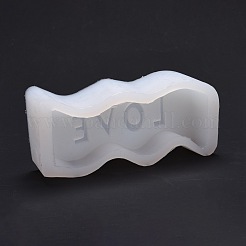 Silikon-Kerzenform mit gewellten Buchstaben&nbsp;DIY-Z015-01