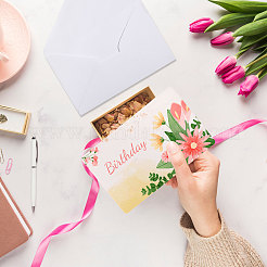 50 Stück rechteckige leere Papierkarte&nbsp;DIY-GL0006-33