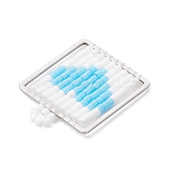 Handgefertigtes Quadrat aus Glasperlen mit herzförmigen Anhängern&nbsp;PALLOY-MZ00928-05