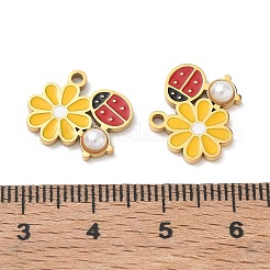 304 Edelstahl-Emaille-Anhänger&nbsp;SA-CBA7876-12G