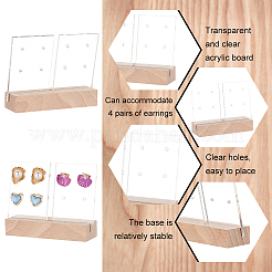 Transparenter Ohrring-Display-Organizer-Halter aus Acryl&nbsp;EDIS-WH0031-01