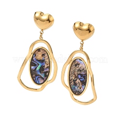 Pendientes colgantes con pepitas de acero inoxidable 304&nbsp;EJEW-F392-05G