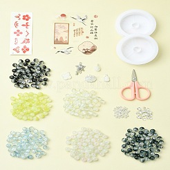 DIY-Set zur Herstellung von Armbändern aus Bunte Malerei-Perlen&nbsp;DIY-FZC0001-01C
