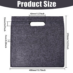 Rechteckiger Geldbeutel-Organizer-Einsatz aus Filz&nbsp;DIY-WH0899-816B
