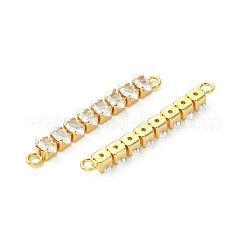 Verbindungsanhänger mit durchsichtigem Zirkonia-Pavé aus Messing&nbsp;XGRQ3P401-642G