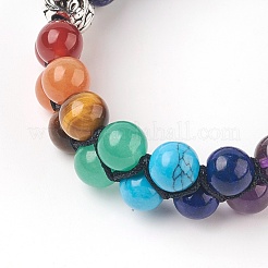 Chakra natürliche Lapislazuli Perlen Armbänder&nbsp;BJEW-O164-A11