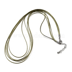 Cordon ciré de 1 mm pour la fabrication de colliers à 5 brins&nbsp;MAK-C005-01