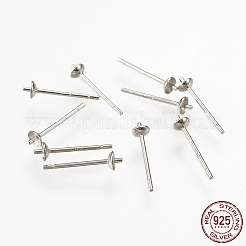925 Ohrstecker aus rhodiniertem Sterlingsilber&nbsp;LS-STER-K037-007A