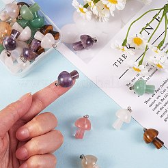 5pcs pendentifs en aventurine verte naturelle&nbsp;G-SZ00001-87C