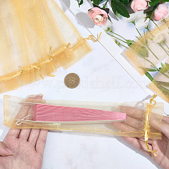 100 Organza-Kordelzugbeutel für chinesische Fächer&nbsp;OP-GF0001-02B