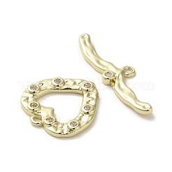 Fermagli a ginocchiera in ottone e zirconio cubico&nbsp;KK-C048-09G