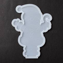 Stampi per statue in silicone con silhouette di visualizzazione di Babbo Natale a tema natalizio fai-da-te&nbsp;DIY-F114-03